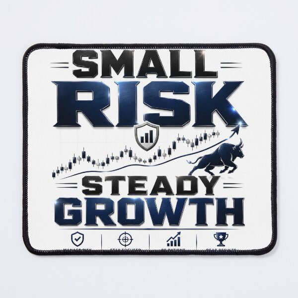 Item preview, Small Risk Steady Growth Forex Trading Motivation designed and sold by PipForgeStudio .