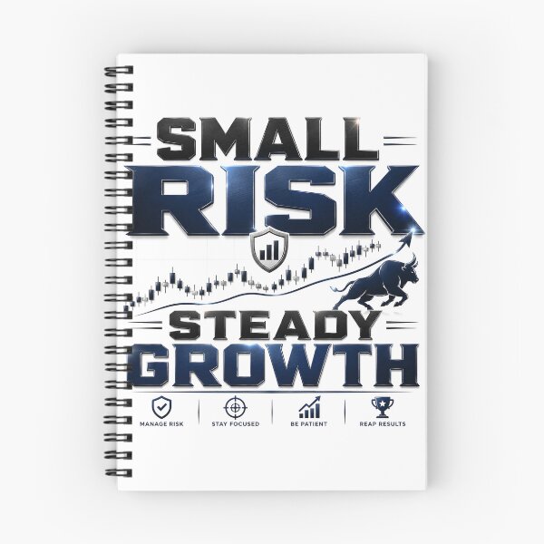 Item preview, Small Risk Steady Growth Forex Trading Motivation designed and sold by PipForgeStudio .