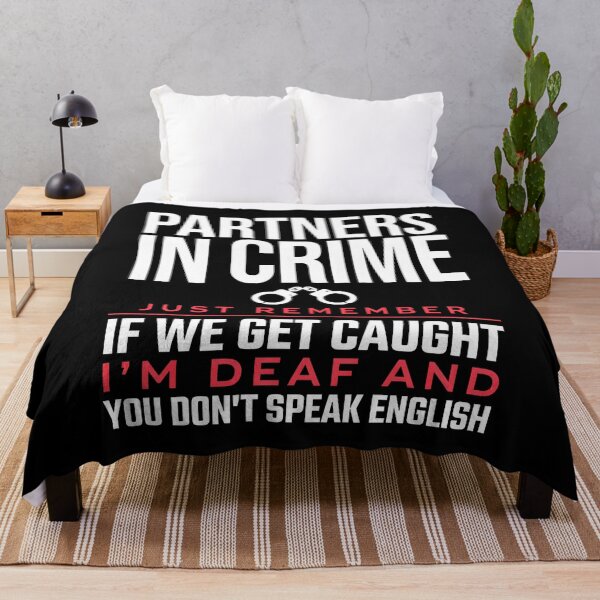 Item preview, Partners In Crime If We Get Caught Funny Best Friend Gift designed and sold by Say It With Ink.