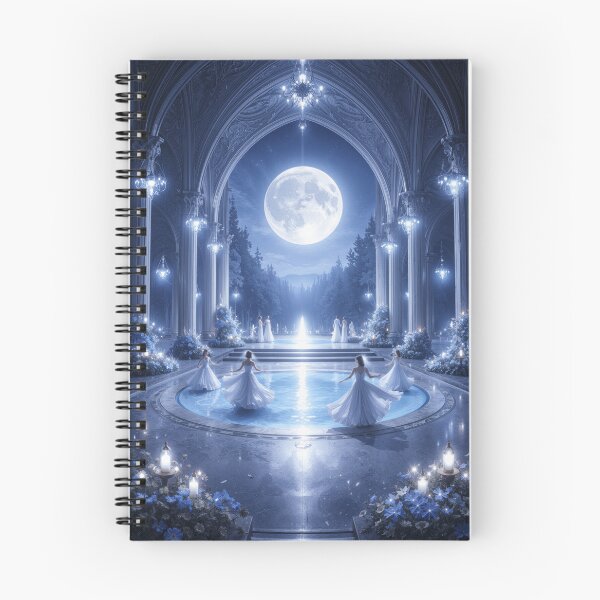 Item preview, Moonlit Fantasy Palace Under Full Moon designed and sold by CozyLittleShop.