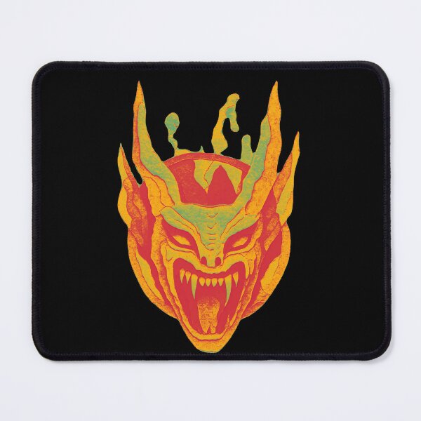 Item preview, Gothic Demon Mask Tattoo - Molten Magma Yellow designed and sold by Ideniquo.