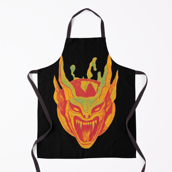 Item preview, Gothic Demon Mask Tattoo - Molten Magma Yellow designed and sold by Ideniquo.