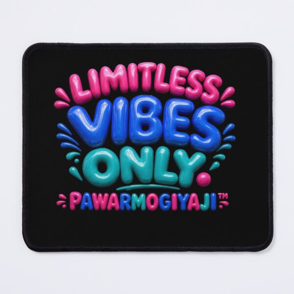 Item preview, Limitless Vibes Only 3D Bubble Typography designed and sold by Pawar1999.
