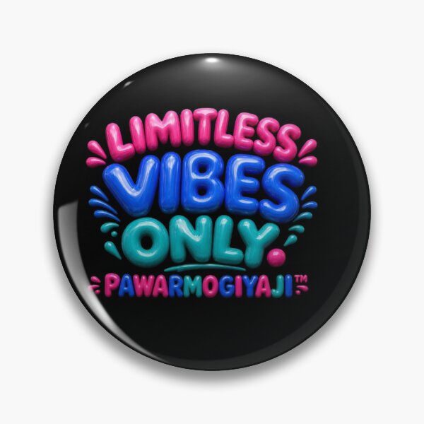 Item preview, Limitless Vibes Only 3D Bubble Typography designed and sold by Pawar1999.