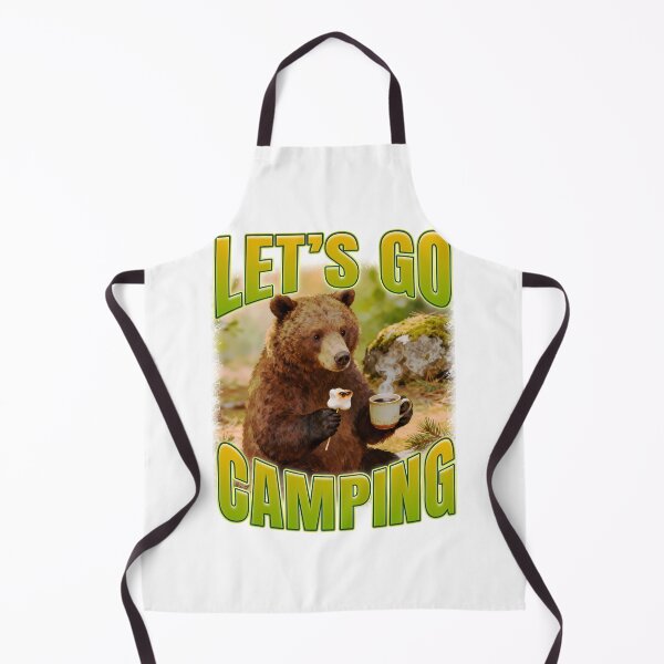 Item preview, Let's Go Camping Funny Bear Saying designed and sold by bngfx.