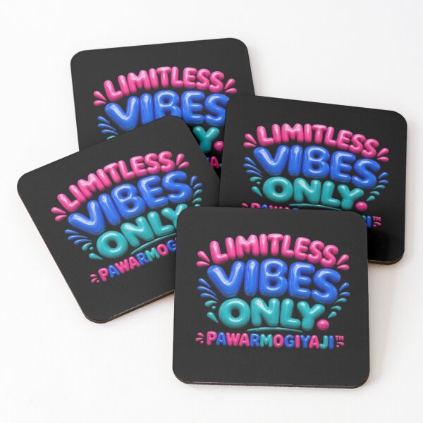 Item preview, Limitless Vibes Only 3D Bubble Typography designed and sold by Pawar1999.