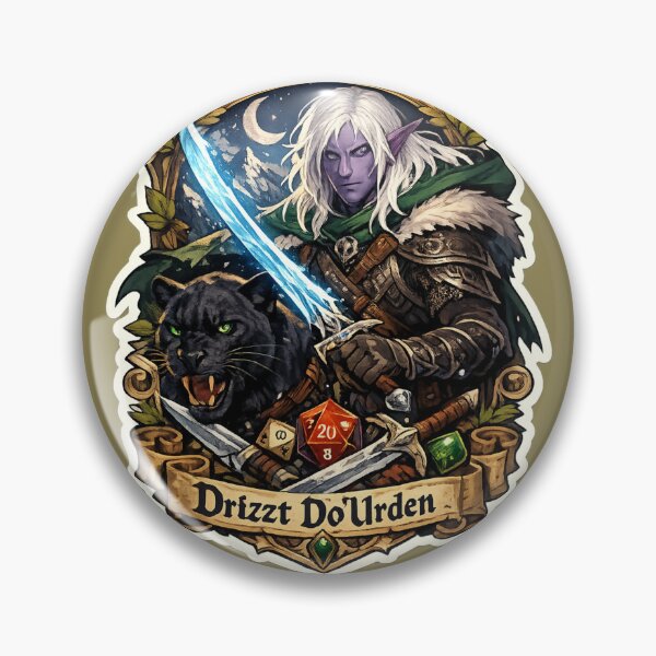 Item preview, Drizzt Dourden Legendary Dungeons & Dragons RPG  designed and sold by DanieleDidit.
