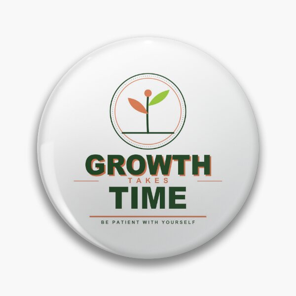 Item preview, Growth Takes Time Sprout Badge Motivational T-Shirt designed and sold by Mega-Shopping.