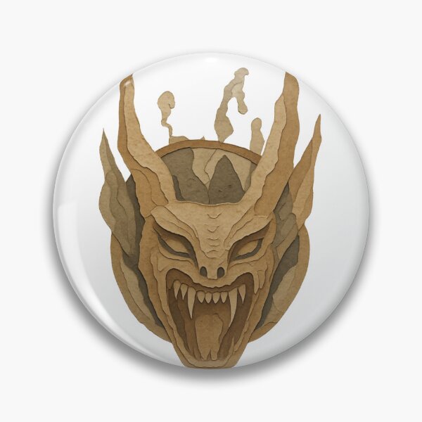 Item preview, Gothic Demon Mask Tattoo - Aged Bone Edition designed and sold by Ideniquo.