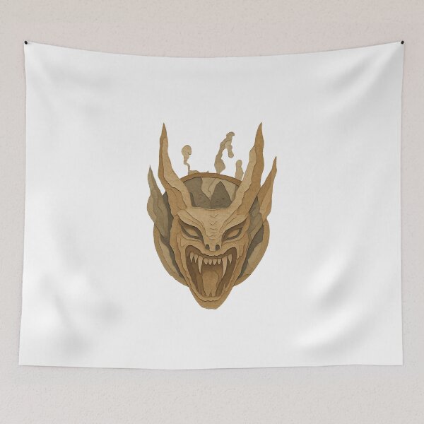 Item preview, Gothic Demon Mask Tattoo - Aged Bone Edition designed and sold by Ideniquo.