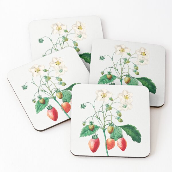 Item preview, Strawberry Fruit Vintage Botanical Illustration designed and sold by TheRetroArtRoom.