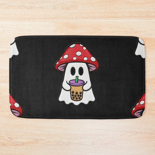 Item preview, Cute Ghost Drinking Boba Tea Kawaii Embroidery Patch Design designed and sold by ColorSplash123.