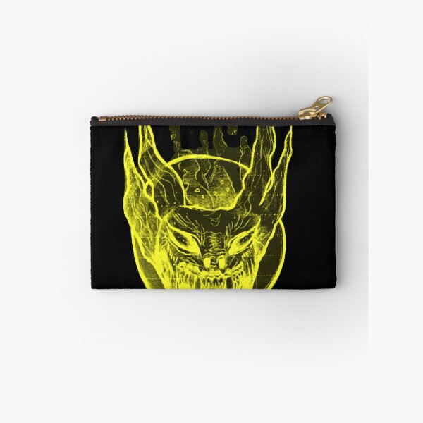 Item preview, Gothic Demon Mask Tattoo - Toxic Neon Yellow designed and sold by Ideniquo.