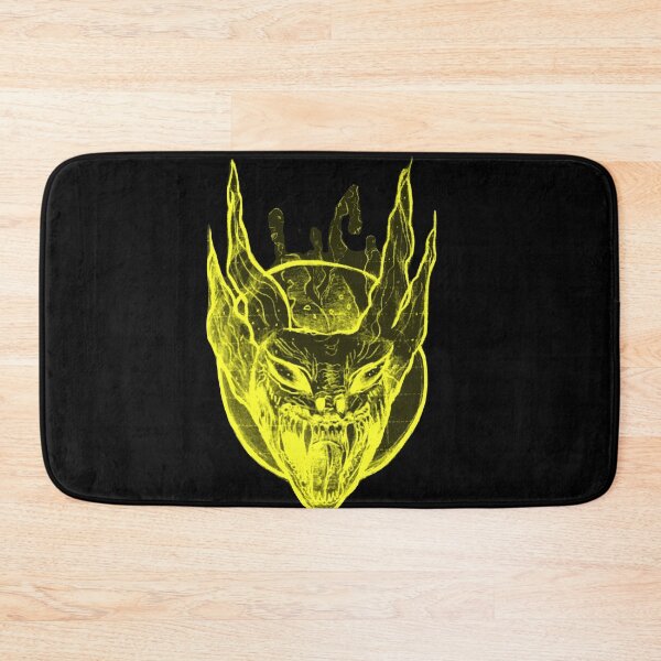 Item preview, Gothic Demon Mask Tattoo - Toxic Neon Yellow designed and sold by Ideniquo.
