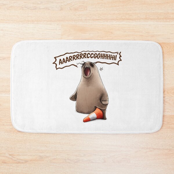 Item preview, Angry Seal Yelling Meme Illustration designed and sold by Mystic & Celestial Art.
