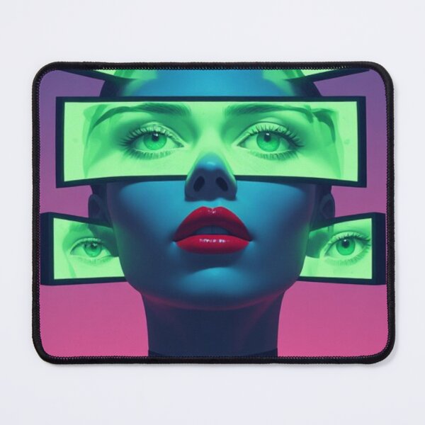 Item preview, Detached From Reality – Cyberpunk Surreal Eyes Digital Art designed and sold by halibutgoatramb.