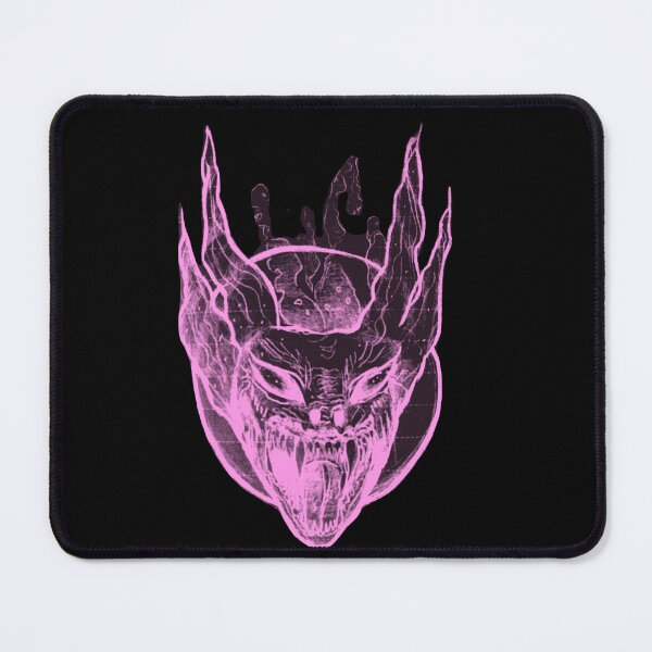 Item preview, Gothic Demon Mask Tattoo - Pastel Pink Goth designed and sold by Ideniquo.