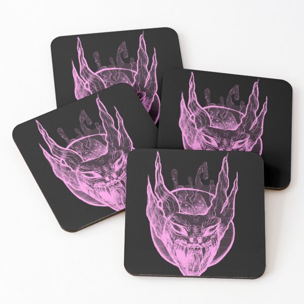 Item preview, Gothic Demon Mask Tattoo - Pastel Pink Goth designed and sold by Ideniquo.
