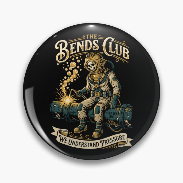 Item preview, Deep Sea Welding Skeleton Bends Club Pressure designed and sold by SplashTastic.