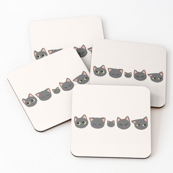 Item preview, Five Moods of a Grey Cat designed and sold by Deep Descent.