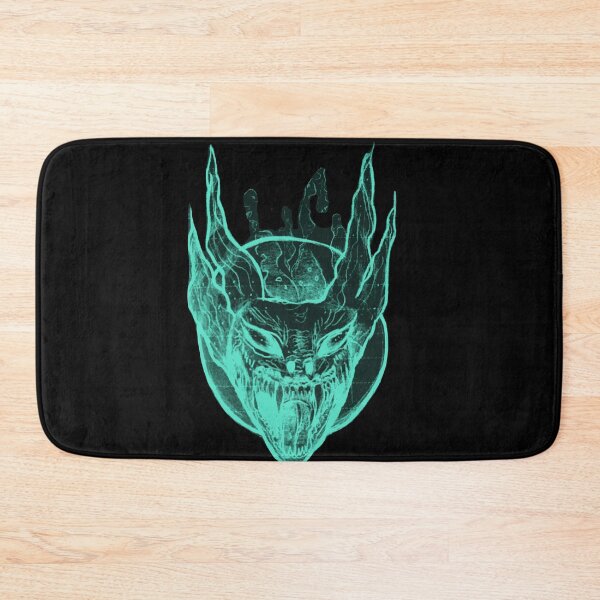 Item preview, Gothic Demon Mask Tattoo - Acid Teal Glow Edition designed and sold by Ideniquo.