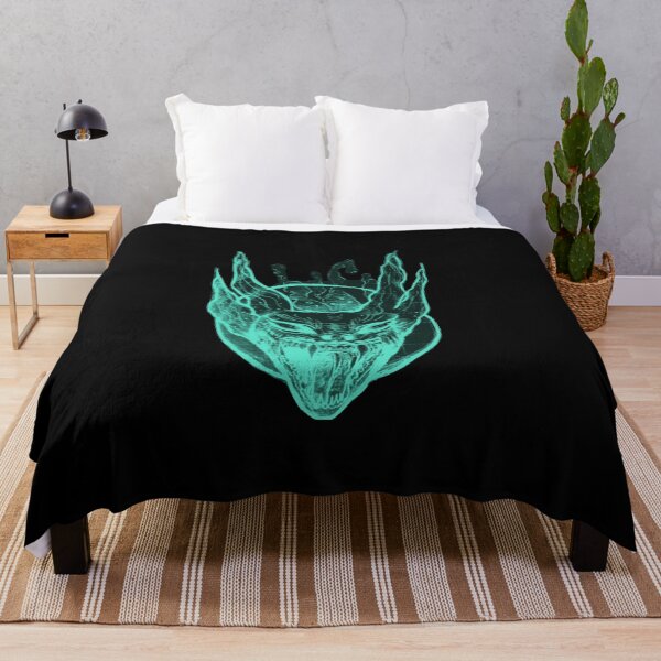 Item preview, Gothic Demon Mask Tattoo - Acid Teal Glow Edition designed and sold by Ideniquo.