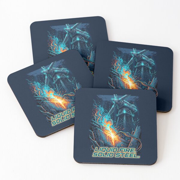Item preview, Underwater Welding Liquid Fire Solid Steel Cyberpunk designed and sold by SplashTastic.