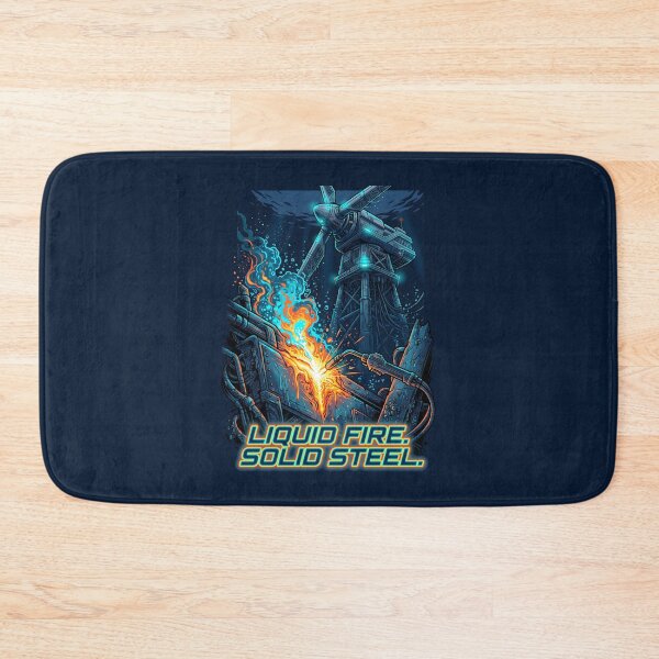 Item preview, Underwater Welding Liquid Fire Solid Steel Cyberpunk designed and sold by SplashTastic.