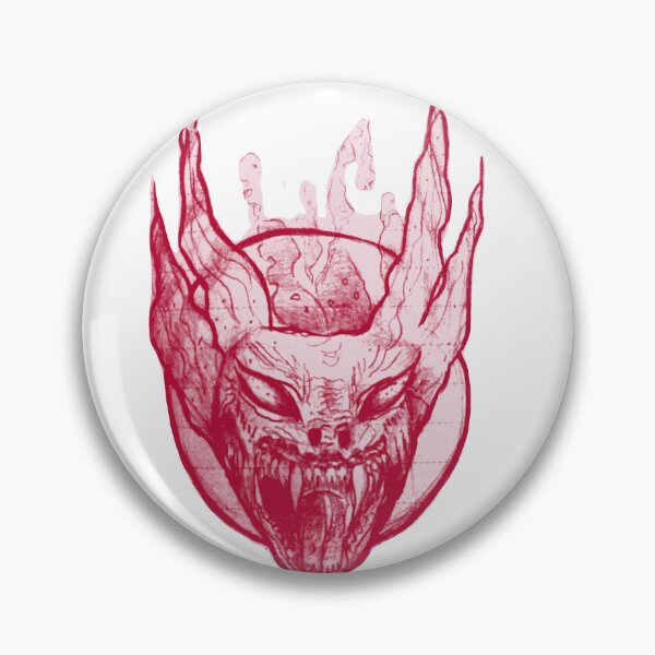 Item preview, Gothic Demon Mask Tattoo - Acid Red designed and sold by Ideniquo.