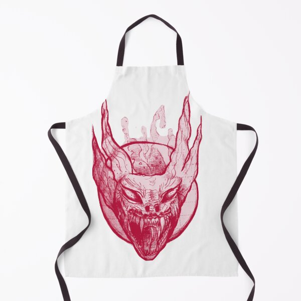 Item preview, Gothic Demon Mask Tattoo - Acid Red designed and sold by Ideniquo.