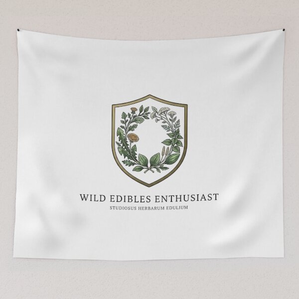 Item preview, Wild Edibles Emblem Botanical Badge Illustration Urban Foraging T-shirt designed and sold by VintryOff.