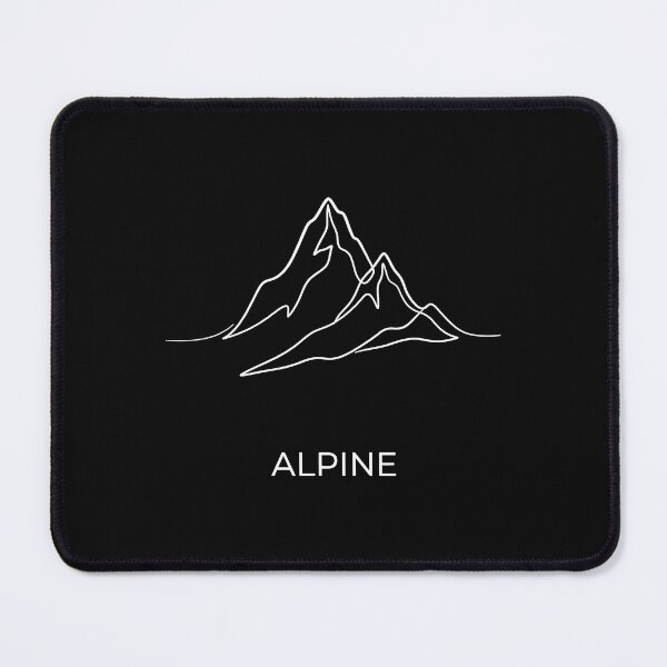 Item preview, Alpine Mountain Peak Minimal Line Art designed and sold by SplashTastic.
