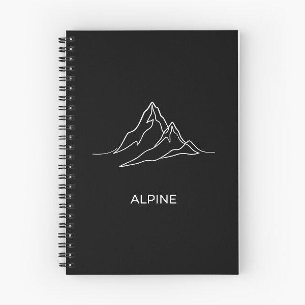 Item preview, Alpine Mountain Peak Minimal Line Art designed and sold by SplashTastic.