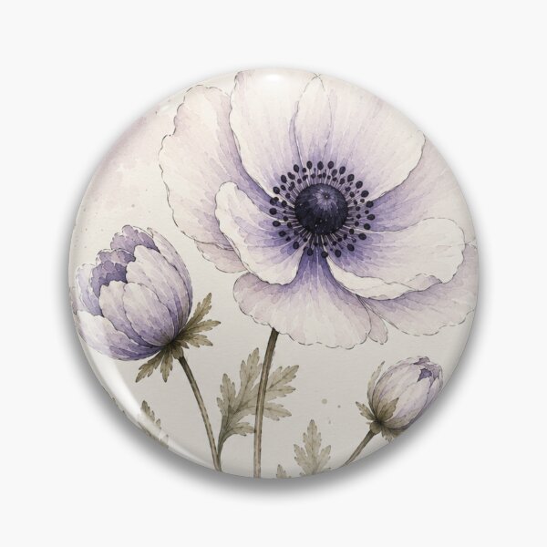 Item preview, Anemone Watercolor Botanical Floral Art Print designed and sold by TheSlowShore.