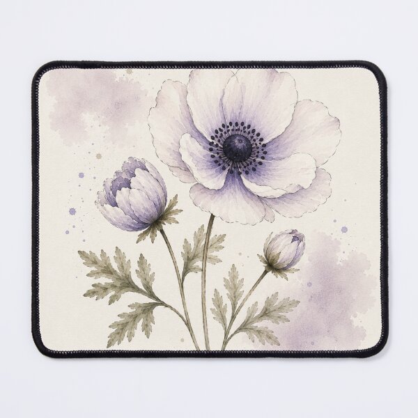 Item preview, Anemone Watercolor Botanical Floral Art Print designed and sold by TheSlowShore.
