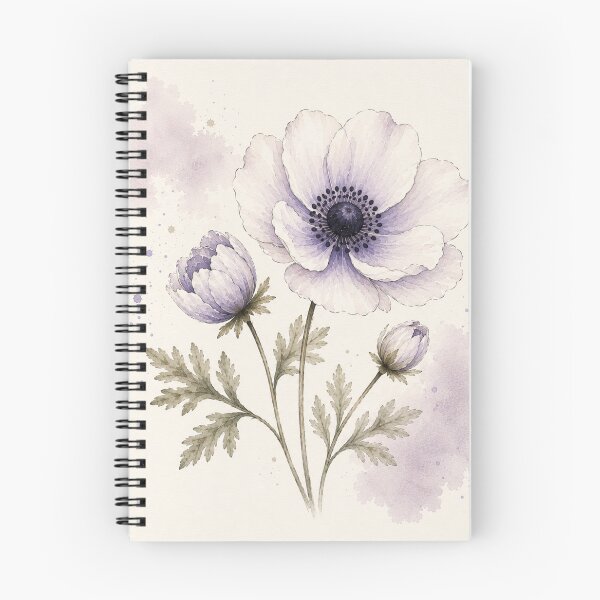 Item preview, Anemone Watercolor Botanical Floral Art Print designed and sold by TheSlowShore.