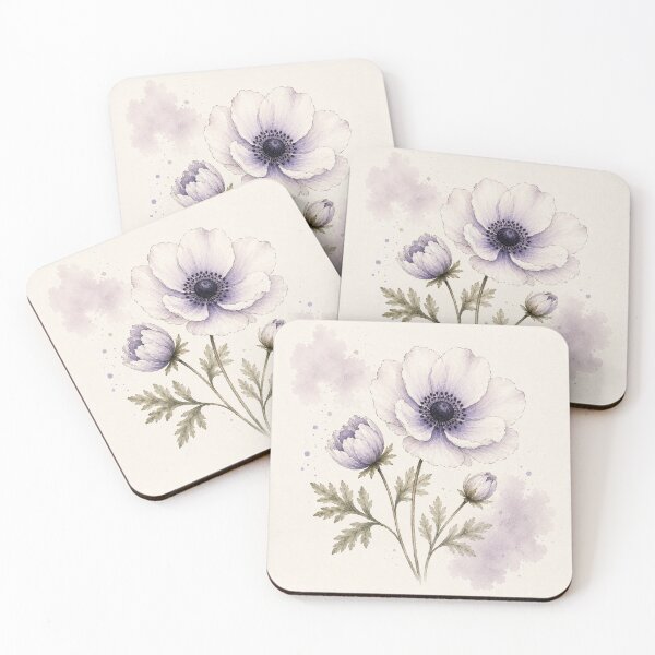 Item preview, Anemone Watercolor Botanical Floral Art Print designed and sold by TheSlowShore.