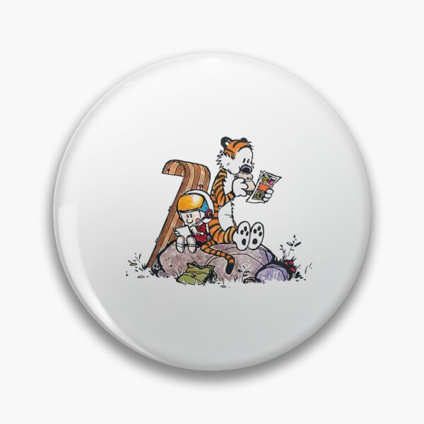 Item preview, Calvin and Hobbes Funny Ride Together  designed and sold by memoryweaverart.