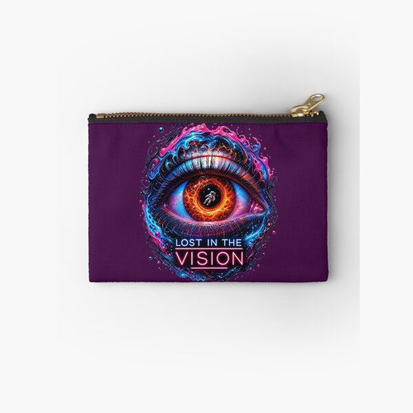 Aperçu de l'œuvre Lost in the Vision – Psychedelic Cosmic Eye with Astronaut | Neon Surreal Space Art créée et vendue par puzzell.