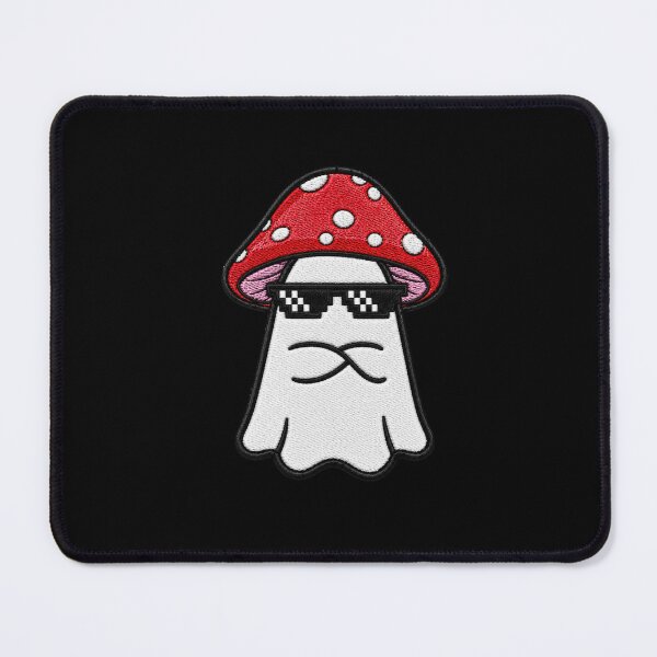 Item preview, Badass Ghost Kawaii Embroidery Patch Design Cute Mushroom Boo designed and sold by ColorSplash123.