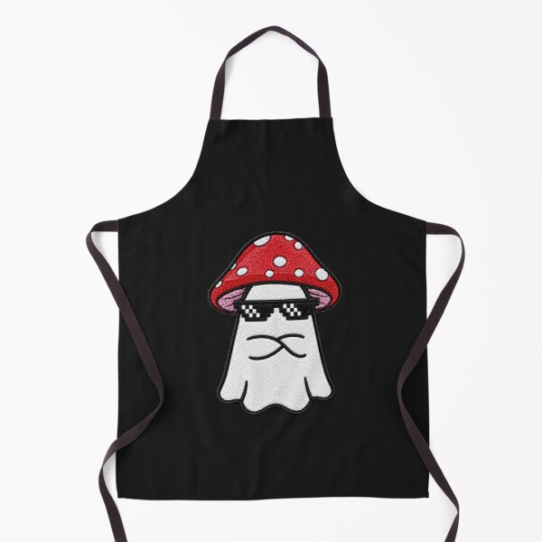 Item preview, Badass Ghost Kawaii Embroidery Patch Design Cute Mushroom Boo designed and sold by ColorSplash123.