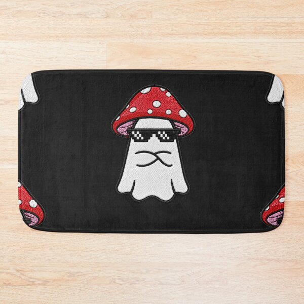 Item preview, Badass Ghost Kawaii Embroidery Patch Design Cute Mushroom Boo designed and sold by ColorSplash123.