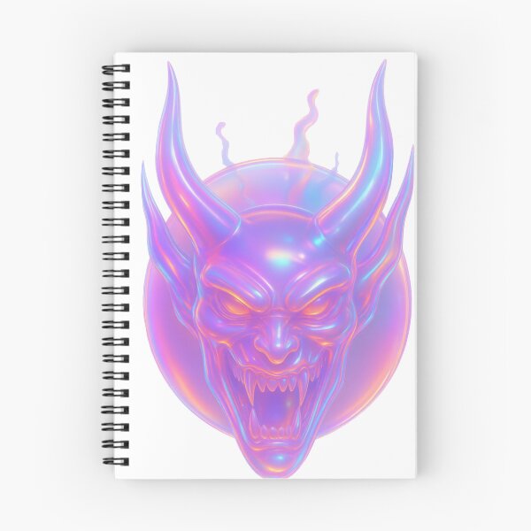 Item preview, Gothic Demon Mask Tattoo - Holographic Iridescent designed and sold by Ideniquo.