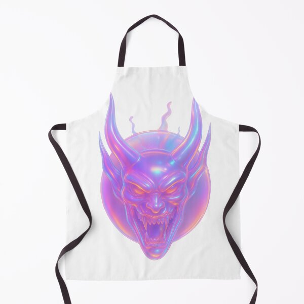 Item preview, Gothic Demon Mask Tattoo - Holographic Iridescent designed and sold by Ideniquo.