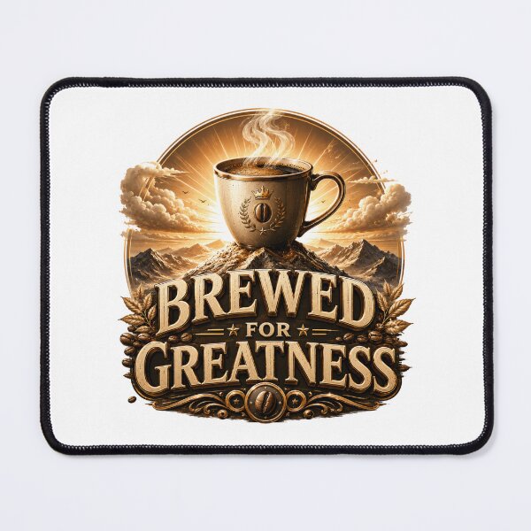 Item preview, Brewed For Greatness Coffee Motivation designed and sold by pradeepvisuals.