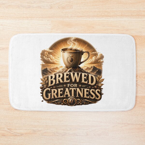 Item preview, Brewed For Greatness Coffee Motivation designed and sold by pradeepvisuals.