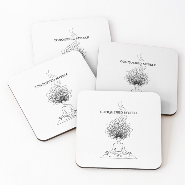 Item preview, Conquered Myself Meditation Mental Clarity Mindful designed and sold by SplashTastic.