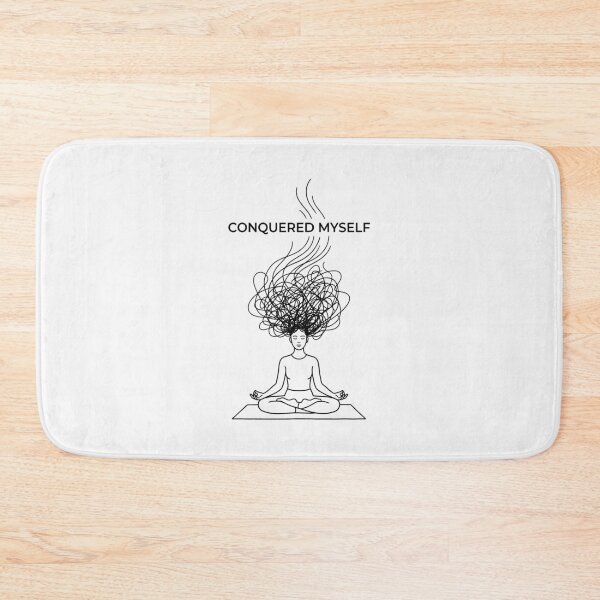 Item preview, Conquered Myself Meditation Mental Clarity Mindful designed and sold by SplashTastic.