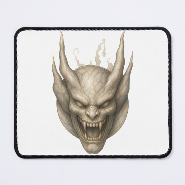 Item preview, Gothic Demon Mask Tattoo - Ancient Stone Edition designed and sold by Ideniquo.