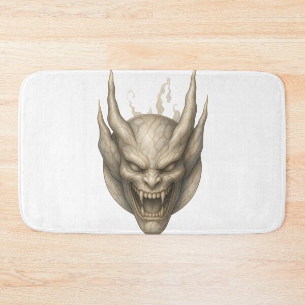 Item preview, Gothic Demon Mask Tattoo - Ancient Stone Edition designed and sold by Ideniquo.
